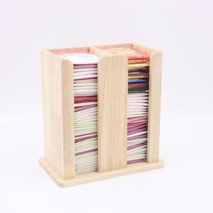 아트박스/디자인엔씨 원목 티백정리함 2구