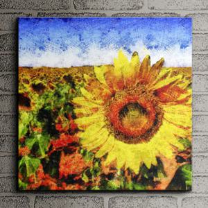 아트박스/꾸밈 iz341-푸른하늘아래해바라기_유화_노프레임_