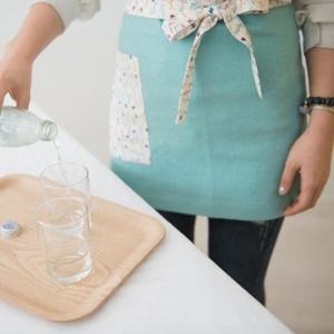 아트박스/코니페블 심플라인 허리앞치마 (민트린넨)