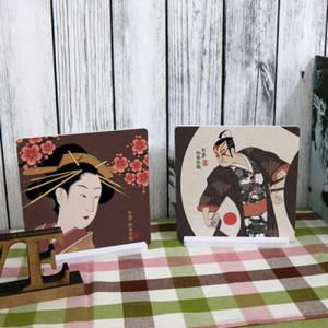 아트박스/꾸밈 tk753-스탠드액자2P_게이샤와사무라이