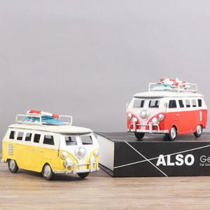 아트박스/진바스 빈티지 느낌의 미니 서핑 철제 버스