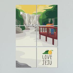 아트박스/꾸밈 ib380-멀티액자_제주도가족여행