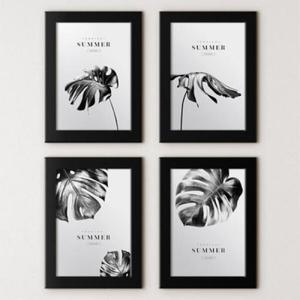 아트박스/꾸밈 cu603-흑백보테니컬_몬스테라_액자세트
