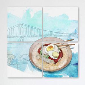 아트박스/꾸밈 ib462-멀티액자_부산밀면