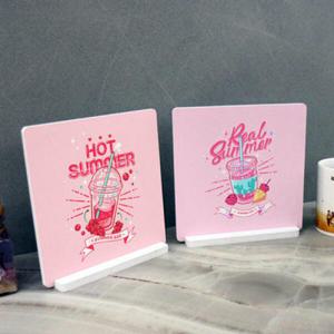 아트박스/꾸밈 ic871-스탠드액자2P_시원한음료2