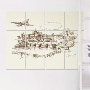 아트박스/꾸밈 pc219-멀티액자_세계랜드마크2(프라하)