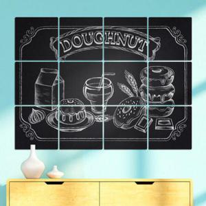 아트박스/꾸밈 ic918-멀티액자_초크아트(도넛)