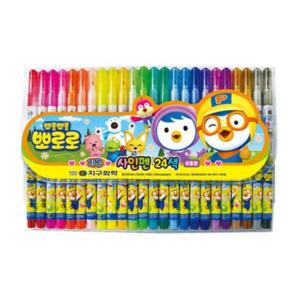 아트박스/오피스큐 뽀로로 사인펜 24색