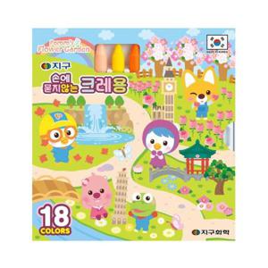 아트박스/오피스큐 지구화학 뽀로로크레용 18색