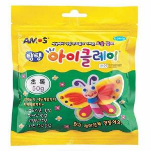 아트박스/오피스큐 2500 아이클레이 낱색 초록 50g