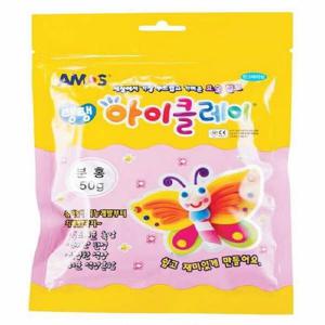 아트박스/오피스큐 2500 아이클레이 낱색 분홍 50g