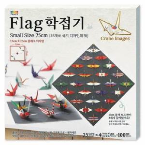 아트박스/오피스큐 플래그학접기 7 5cm 25디자인 100매 칼라팬시