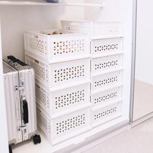 아트박스/가쯔 슬라이딩 수납정리함 리빙박스 폴딩박스 L 4개