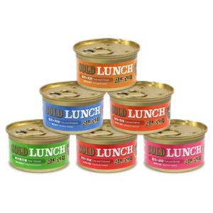 프리미엄 골드 런치캔 고양이 주식캔 습식사료 80g