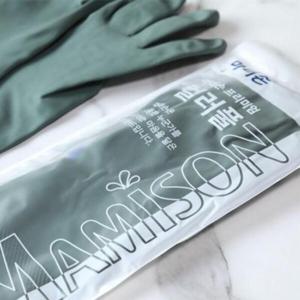 아트박스/오피스큐 마미손 컬러풀 고무장갑 대 딥그린