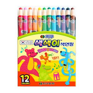 아트박스/호사문구 [지구화학] 지구 색색이 색연필 12색 (축지식