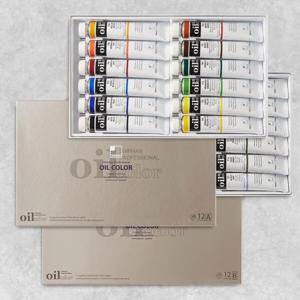 아트박스/신한화구 신한 전문가용 유화 물감세트 50ml 12색 A