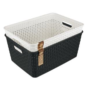 마이 스타일 직사각 바스켓-Y4호 약34.5x24.5xH15.5cm 바구니 바스 정리바구니 수납정리함 정리함 수납함