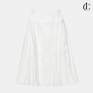 엘케이트 여성 롱스커트 바스락 여름 A라인 치마 옆트임 하객룩 스커트 LRAP010