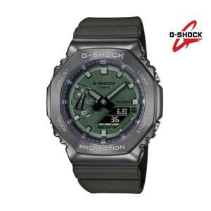 [지샥]지얄오크 그린컬러 GM-2100B-3ADR JJ 메탈베젤 지샥 방수시계