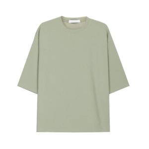 [리빌모아]남자 솔리드 7부 라운드 반팔 티셔츠 5C-TSA-Q072-연