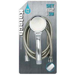 코텍 고급 스텐 샤워 헤드 2M 세트 샤워 샤워기 호스 목욕 고급 분사 강력 가성비