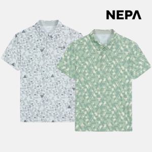 네파 남성 쿨링 반팔 폴로 티셔츠 패턴 아웃도어 등산 반팔티 7L35212