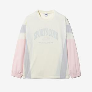 [휠라] TAG가 119,000원 스트레치 우븐 컬러블럭 맨투맨 (FS2POH1110X_LPK)