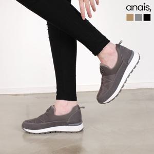 [아나이스] 패딩 소가죽 기모 슬립온 3cm_25F034 [무료배송]