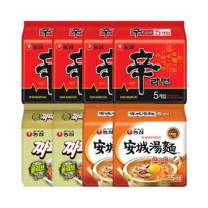 신라면 20입 + 안성탕면 10입 + 짜파게티 10입 총40개