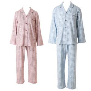 [비너스 란제리] 부드럽고 따뜻한 코트나 기하나염 커플 파자마 세트 VPA4559WVPAM