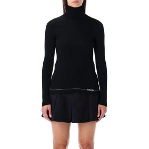몽클레어 로고 울 폴로 넥 터틀넥 9F00009M1180 999 BLACK