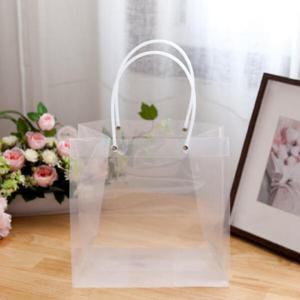 아트박스/플라워트리 꽃다발 투명 쇼핑백 PP 정사각형 3호 (대)