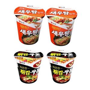 새우탕컵12개+튀김우동컵12개 총24개