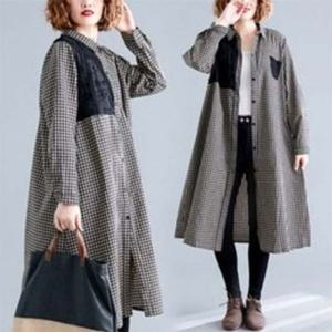 로미홀리 BS03504 긴팔 롱셔츠 빅사이즈