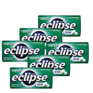 이클립스 스피어민트향 34g x 6개 금연사탕 입냄세제거