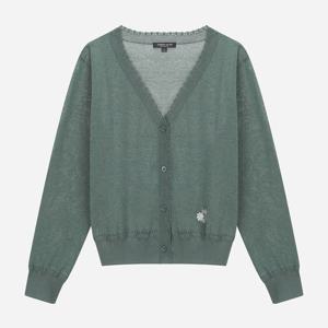 [써스데이아일랜드][여성]자수 포인트 브이넥 가디건(T256MCD136W)