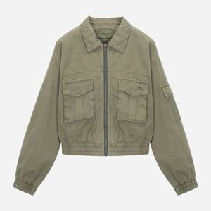 [써스데이아일랜드]가먼트 다잉 집업 점퍼 T256MJP903W