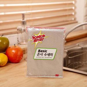 3M 스카치 브라이트 베이직 은사 수세미 1p