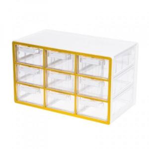 멀티박스 SYSMAX 57009 9단 소품함 데스크정리 다용도 사무용품 미니서랍 정리함