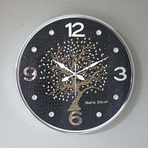 행운나무 무소음 벽시계(대) 블랙 벽시계 벽걸이시계 인테리어벽시계 예쁜벽시계 인테리어소품