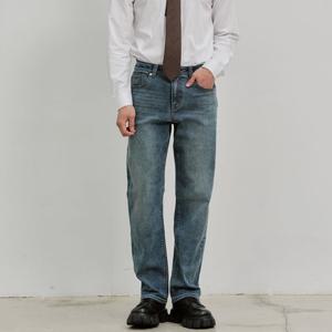 [플랙진]남성 스티즈 M51 스트레이트 엘라스틱 그레이블루진 데님 팬츠 (PJTI5SZM515)