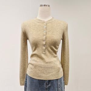 [비지트인뉴욕]차이나넥 단추니트 VC1LK63