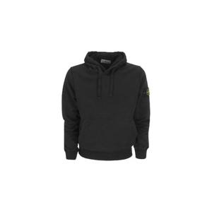 Stone Island스톤 아일랜드 64151 코튼 플리스 후드 스웨트셔츠 블랙   24SS 801564151-A0029