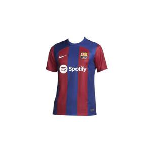 Nike나이키 FC 바르셀로나 2023 24 드라이핏 스타디움 홈 저지 딥 로얄 블루 노블 레드  논 마킹 버전 DX2687-456