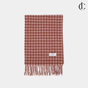 엘케이트 여자 겨울 데일리 롱 타탄 체크 스카프 프린지 울 머플러 LALBBM004