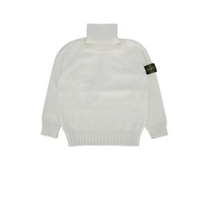 스톤아일랜드 키즈 키즈 화이트 긴팔 스웨터 8116504A2 V0099