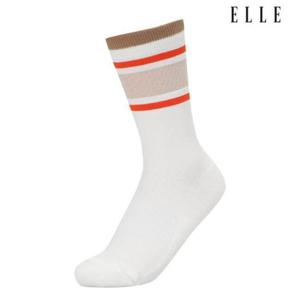 엘르골프 세이브존01 여성 로고 포인트 중목 양말 6L28304 202