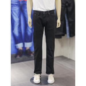 리바이스 남성 505 레귤러 스트레이트 블랙 데님 팬츠 00505-1469