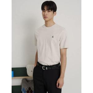 [빈폴멘] [Essential] 라운드 반소매 티셔츠 베이지 (BC6242E72A)